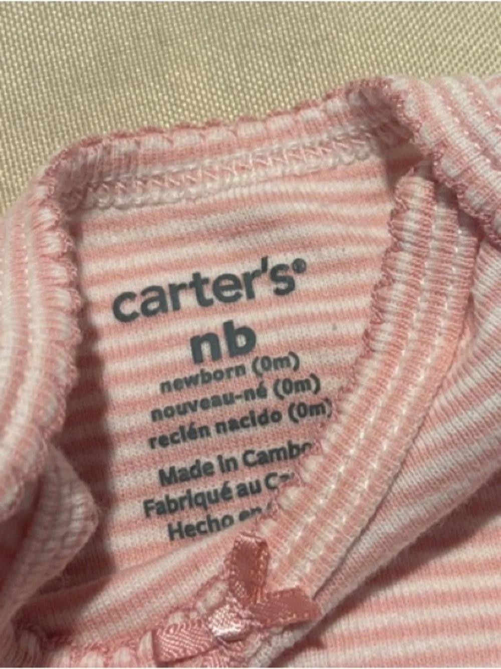 Carter's Navy, Brown, Rust, Pink & Cream Long-Sleeve Baby Bodysuit Set